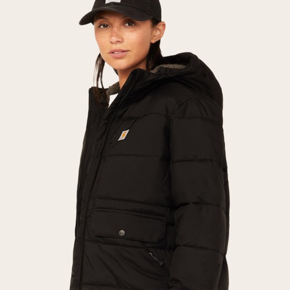 NWT Carhartt Women's Black Insulated Puffer Jacket - XL - Picture 3 of 8